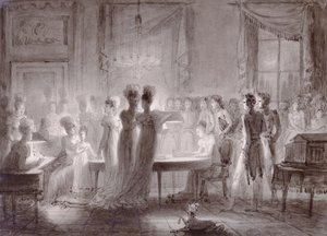 1813年、ピッティ宮殿のサラメリディアナ 作： Joseph Franque